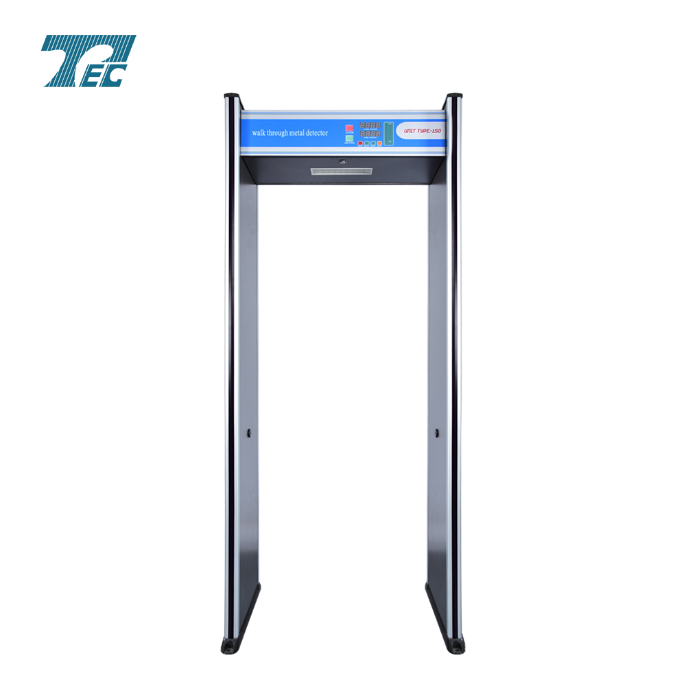 NEW TEC-S100 single detection zone metal detector gate,with door frame LEDS